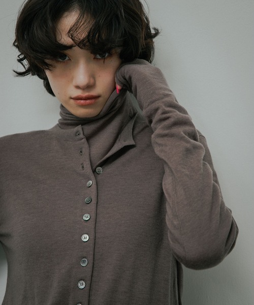URBAN RESEARCH DOORS(アーバンリサーチドアーズ)の「Soft Wool Turtle Knit(ニット/セーター・レディース・グレー系その他/ピンク/オフホワイト・FREE)」の2枚目の写真