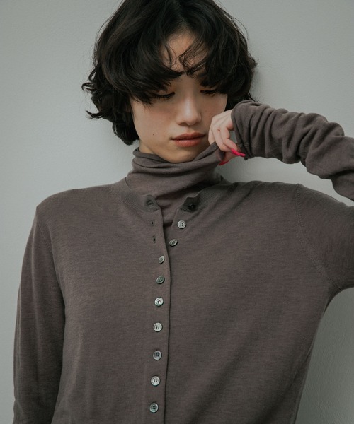 URBAN RESEARCH DOORS(アーバンリサーチドアーズ)の「Soft Wool Turtle Knit(ニット/セーター・レディース・グレー系その他/ピンク/オフホワイト・FREE)」の19枚目の写真