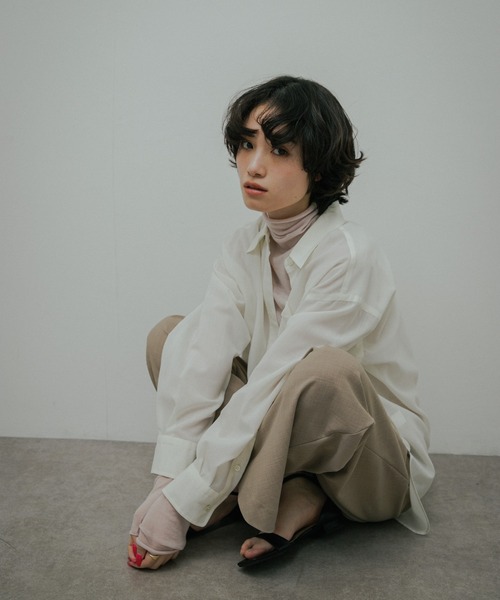 URBAN RESEARCH DOORS(アーバンリサーチドアーズ)の「Soft Wool Turtle Knit(ニット/セーター・レディース・グレー系その他/ピンク/オフホワイト・FREE)」の9枚目の写真