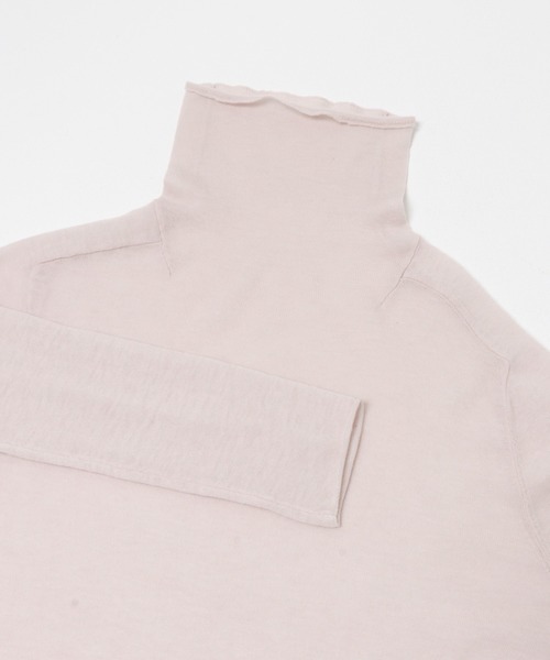 URBAN RESEARCH DOORS(アーバンリサーチドアーズ)の「Soft Wool Turtle Knit(ニット/セーター・レディース・グレー系その他/ピンク/オフホワイト・FREE)」の4枚目の写真