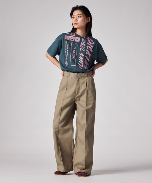 Dickies(ディッキーズ)の「ウィメンズ Dickies(R) × PS Paul Smith トラウザーズ / 265910 TR137(チノパンツ・レディース・ダークブラウン/ベージュ・40/38)」の1枚目の写真