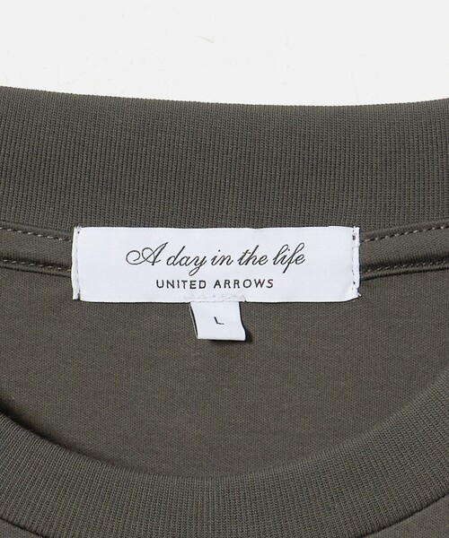 A DAY IN THE LIFE UNITED ARROWS(アデイインザライフユナイテッドアローズ)の「シルケット スムース 3Dジャケット Tシャツ<A DAY IN THE LIFE>(Tシャツ/カットソー・メンズ・その他1/ダークグレー/ホワイト・S/L/M/XL)」の13枚目の写真