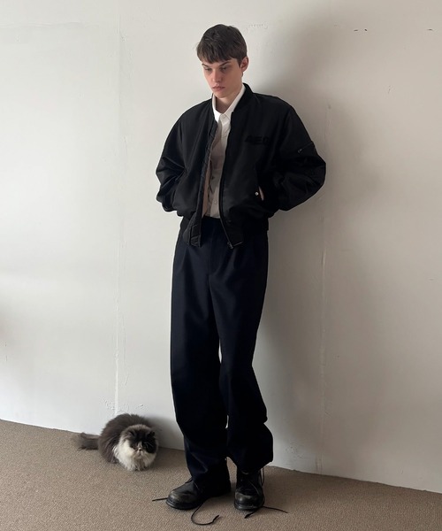 ABELIA EDOWARD GOUCHA(アベリアエドワードゴーチャ)の「ABELIA EDOWARD GOUCHA /アベリアエドワードゴーチャ/BASEBALL SLACKS(その他パンツ・メンズ・ブラック・3/4/2)」の6枚目の写真