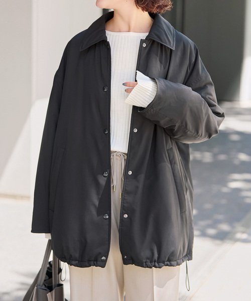 Spick & Span(スピックアンドスパン)の「撥水パディングブルゾン(その他アウター・レディース・ブラック/ホワイト・38/36)」の8枚目の写真