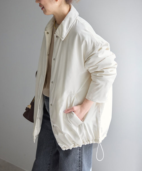 Spick & Span(スピックアンドスパン)の「撥水パディングブルゾン(その他アウター・レディース・ブラック/ホワイト・38/36)」の15枚目の写真