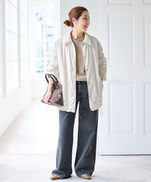 Spick & Span(スピックアンドスパン)の「撥水パディングブルゾン(その他アウター・レディース・ブラック/ホワイト・38/36)」の17枚目の写真
