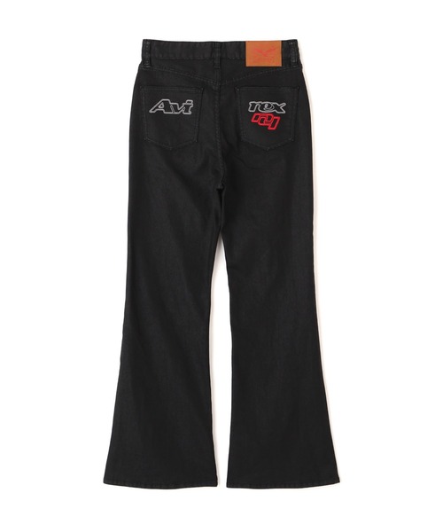 AVIREX(アヴィレックス)の「GOALERS DENIM FLARE PANTS(デニムパンツ・レディース・インディゴブルー/ブラック・S/M)」の21枚目の写真
