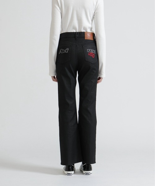 AVIREX(アヴィレックス)の「GOALERS DENIM FLARE PANTS(デニムパンツ・レディース・インディゴブルー/ブラック・S/M)」の11枚目の写真