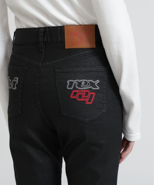 AVIREX(アヴィレックス)の「GOALERS DENIM FLARE PANTS(デニムパンツ・レディース・インディゴブルー/ブラック・S/M)」の16枚目の写真