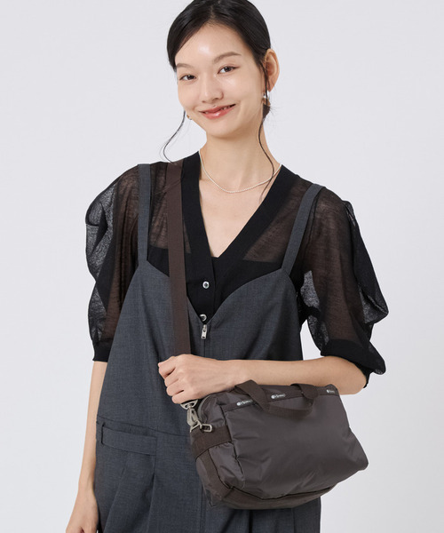 LeSportsac(レスポートサック)の「SMALL UPTOWN SATCHEL ダークチョコレートC(ショルダーバッグ・レディース・ブラウン・FREE)」の1枚目の写真