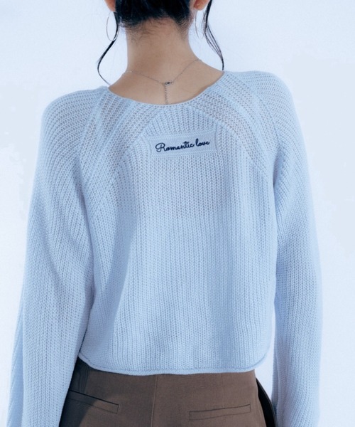 Haze Reverie(ヘイズレヴァリー)の「刺繍クロップド丈カーディガン(カーディガン/ボレロ・レディース・アイボリー/ライトブルー/ピンク/ネイビー/レッド・FREE)」の16枚目の写真