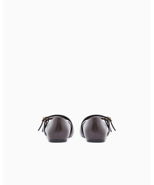 ARMANI EXCHANGE(アルマーニエクスチェンジ)の「【A|X アルマーニ エクスチェンジ】スタッズデザイン メリージェーン フラットシューズ(バレエシューズ・レディース・ダークブラウン/ブラック・39/38/35/36/37)」の5枚目の写真