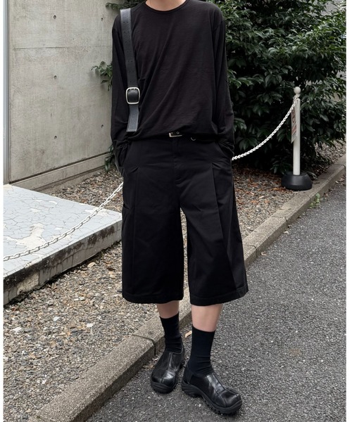 Never mind the XU / Chikashitsu+(ネバーマインド ザ エックスユー / チカシツプラス)の「【Chikashitsu +】summer slub long sleeve (3color) / 【チカシツプラス】サマースラブ長袖Tシャツ(Tシャツ/カットソー・メンズ・チャコール/グレー/ブラック・ONE SIZE)」の22枚目の写真