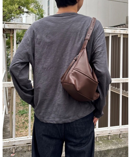 Never mind the XU / Chikashitsu+(ネバーマインド ザ エックスユー / チカシツプラス)の「【Chikashitsu +】summer slub long sleeve (3color) / 【チカシツプラス】サマースラブ長袖Tシャツ(Tシャツ/カットソー・メンズ・チャコール/グレー/ブラック・ONE SIZE)」の13枚目の写真