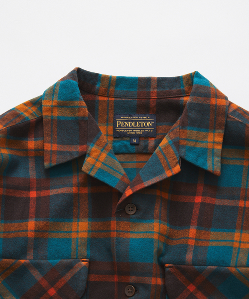PENDLETON（ペンドルトン）の「PENDLETON / ペンドルトン 別注 チェックフランネルシャツ（シャツ/ブラウス・メンズ・チャコールグレー/ブラウン/ブラック系その他/ライトグリーン・LARGE/MEDIUM）」の6枚目の写真