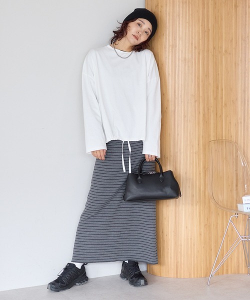 gossara（ゴサラ）の「【gossara 便利な2WAY仕様】タッセル付きZIP 2WAYバッグ（ショルダーバッグ・レディース・ブラック/ブラウン・FREE）」の9枚目の写真