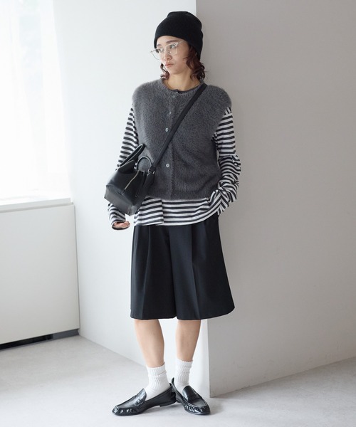gossara（ゴサラ）の「【gossara 便利な2WAY仕様】タッセル付きZIP 2WAYバッグ（ショルダーバッグ・レディース・ブラック/ブラウン・FREE）」の15枚目の写真