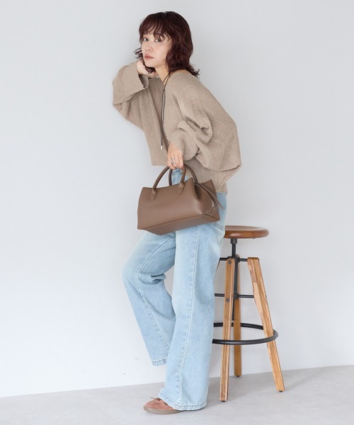 gossara（ゴサラ）の「【gossara 便利な2WAY仕様】タッセル付きZIP 2WAYバッグ（ショルダーバッグ・レディース・ブラック/ブラウン・FREE）」の21枚目の写真