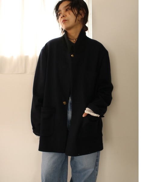 Scrap Book(スクラップブック)の「【WYTE】Wool Jersey LINE Blazer(テーラードジャケット・レディース・ネイビー/グレー系その他・38)」の1枚目の写真
