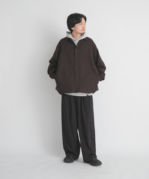 EKAL(エカル)の「WOOL LIKE LONG-SLEEVE SHIRTS(シャツ/ブラウス・メンズ・ブラウン/ブラック/チャコールグレー・LARGE/MEDIUM)」の21枚目の写真