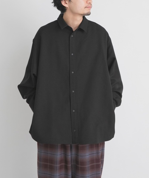 EKAL(エカル)の「WOOL LIKE LONG-SLEEVE SHIRTS(シャツ/ブラウス・メンズ・ブラウン/ブラック/チャコールグレー・LARGE/MEDIUM)」の12枚目の写真