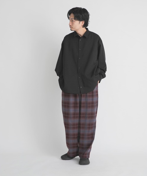 EKAL(エカル)の「WOOL LIKE LONG-SLEEVE SHIRTS(シャツ/ブラウス・メンズ・ブラウン/ブラック/チャコールグレー・LARGE/MEDIUM)」の15枚目の写真