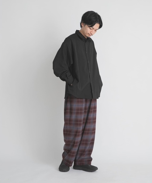EKAL(エカル)の「WOOL LIKE LONG-SLEEVE SHIRTS(シャツ/ブラウス・メンズ・ブラウン/ブラック/チャコールグレー・LARGE/MEDIUM)」の16枚目の写真