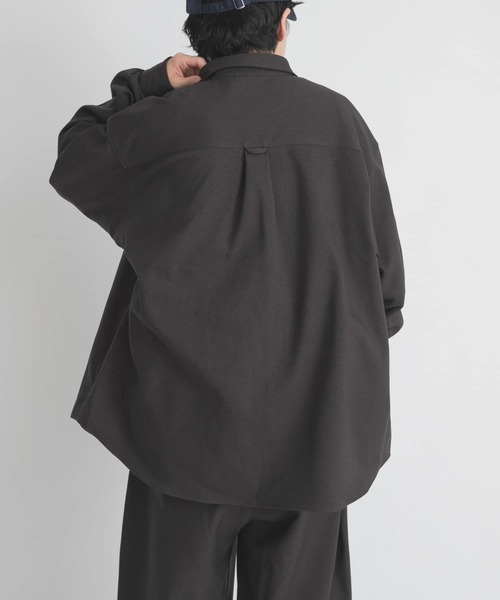 EKAL(エカル)の「WOOL LIKE LONG-SLEEVE SHIRTS(シャツ/ブラウス・メンズ・ブラウン/ブラック/チャコールグレー・LARGE/MEDIUM)」の6枚目の写真