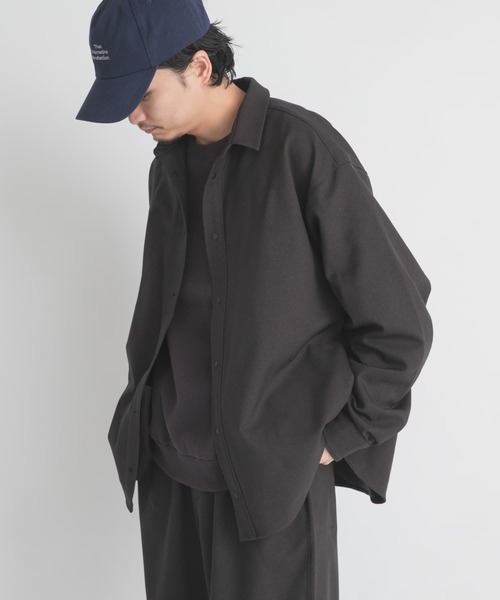 EKAL(エカル)の「WOOL LIKE LONG-SLEEVE SHIRTS(シャツ/ブラウス・メンズ・ブラウン/ブラック/チャコールグレー・LARGE/MEDIUM)」の7枚目の写真
