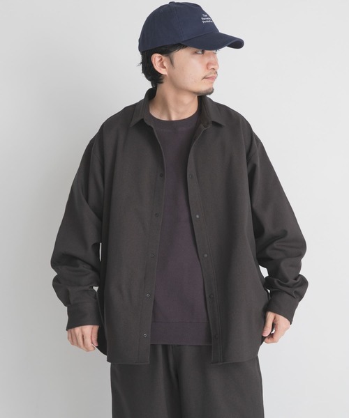 EKAL(エカル)の「WOOL LIKE LONG-SLEEVE SHIRTS(シャツ/ブラウス・メンズ・ブラウン/ブラック/チャコールグレー・LARGE/MEDIUM)」の8枚目の写真