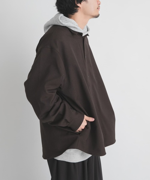 EKAL(エカル)の「WOOL LIKE LONG-SLEEVE SHIRTS(シャツ/ブラウス・メンズ・ブラウン/ブラック/チャコールグレー・LARGE/MEDIUM)」の19枚目の写真