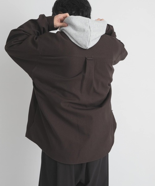 EKAL(エカル)の「WOOL LIKE LONG-SLEEVE SHIRTS(シャツ/ブラウス・メンズ・ブラウン/ブラック/チャコールグレー・LARGE/MEDIUM)」の20枚目の写真
