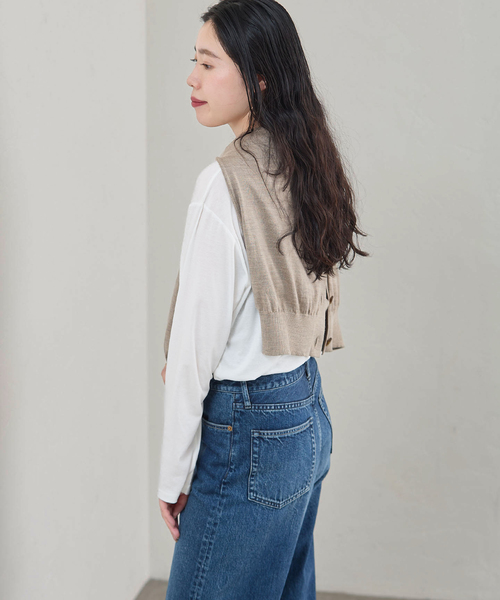 IENA(イエナ)の「《IENA 35TH》THE WHITE CREW NECK TEE(Tシャツ/カットソー・レディース・ホワイト・36/38)」の5枚目の写真