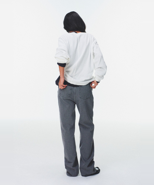 BLUEBRICK(ブルーブリック)の「ワッフルヘンリーネックTシャツ(全3色)(Tシャツ/カットソー・レディース・ライトグレー/ネイビー/アイボリー・FREE)」の5枚目の写真