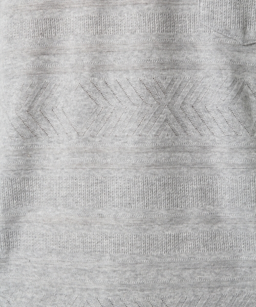 RAGEBLUE(レイジブルー)の「リンクスジャガードTシャツ/721603(Tシャツ/カットソー・メンズ・ブルー/グレー/オリーブ/キャメル/ホワイト・MEDIUM/LARGE)」の15枚目の写真