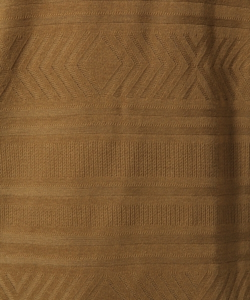 RAGEBLUE(レイジブルー)の「リンクスジャガードTシャツ/721603(Tシャツ/カットソー・メンズ・ブルー/グレー/オリーブ/キャメル/ホワイト・MEDIUM/LARGE)」の16枚目の写真