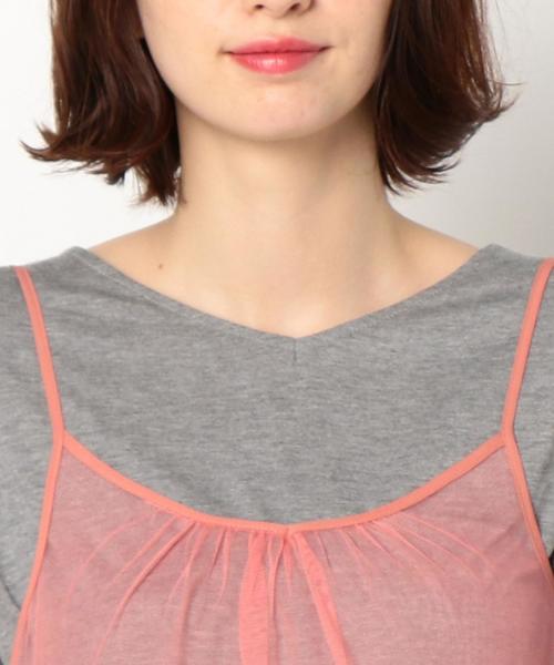 Another Edition(アナザーエディション)の「チュールロングチュニック/AEMBC チュール LONG TU(チュニック・レディース・オフホワイト/ブラック/ピンク・FREE)」の10枚目の写真