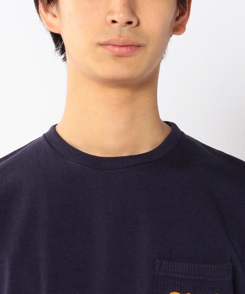 coen（コーエン）の「ニットポケットTシャツ（Tシャツ/カットソー・メンズ・ホワイト/ネイビー・SMALL/LARGE/MEDIUM/X-LARGE）」の5枚目の写真