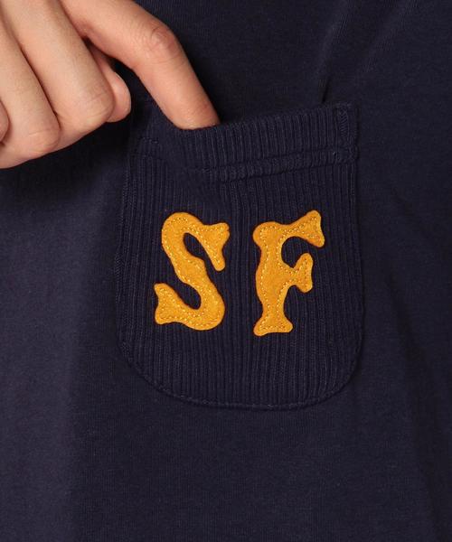 coen（コーエン）の「ニットポケットTシャツ（Tシャツ/カットソー・メンズ・ホワイト/ネイビー・SMALL/LARGE/MEDIUM/X-LARGE）」の10枚目の写真