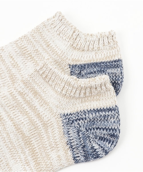 OLD BETTY'S（オールドベティーズ）の「Lady's Sneaker Socks(3Tone)/スニーカーソックス（ソックス/靴下・レディース・ピンク/レッド/エメラルド/サックスブルー/ネイビー/オレンジ・S）」の8枚目の写真