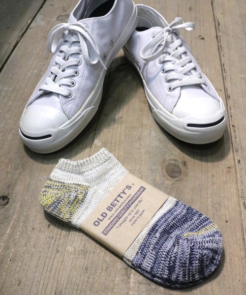 OLD BETTY'S（オールドベティーズ）の「Lady's Sneaker Socks(3Tone)/スニーカーソックス（ソックス/靴下・レディース・ピンク/レッド/エメラルド/サックスブルー/ネイビー/オレンジ・S）」の19枚目の写真