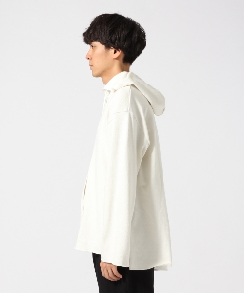 HARE(ハレ)の「ヘビーウェイトコットンプルオーバーパーカー(HARE)(パーカー・メンズ・ベージュ/オフホワイト/ブラック/カーキ・SMALL/MEDIUM)」の6枚目の写真