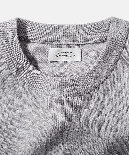 Saturdays NYC（サタデーズ ニューヨークシティ ）の「Everyday Classic Sweater（ニット/セーター・メンズ・ブラック/グレー・X-SMALL/M/L/S/X-LARGE）」の6枚目の写真