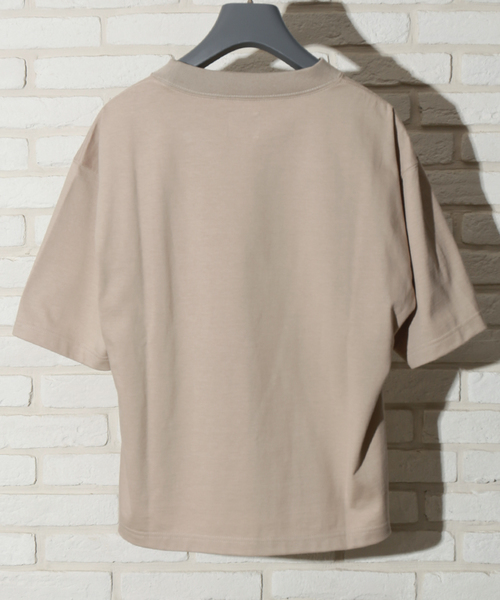 JANE SMITH / JOHN SMITH（ジェーンスミスジョンスミス）の「JANE SMITH BIG T-SHIRT（Tシャツ/カットソー・レディース・ベージュ/ブラック系その他/チャコールグレー・38/36）」の7枚目の写真