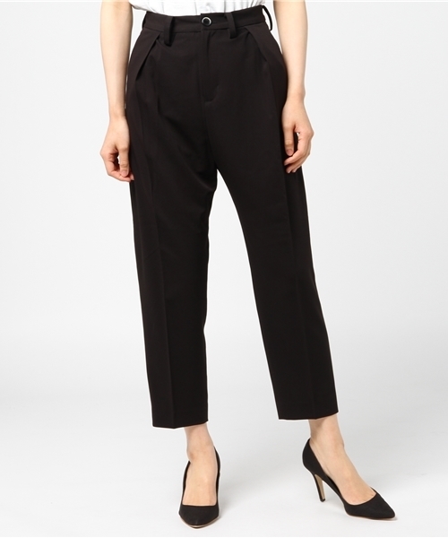 SOLIDO（ソリード）の「SOLIDO（ソリード）タックパンツ（その他パンツ・レディース・ネイビー/ブラック/チャコールグレー・1/3/2）」の2枚目の写真