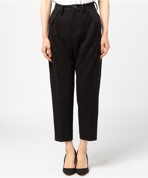 SOLIDO（ソリード）の「SOLIDO（ソリード）タックパンツ（その他パンツ・レディース・ネイビー/ブラック/チャコールグレー・1/3/2）」の4枚目の写真