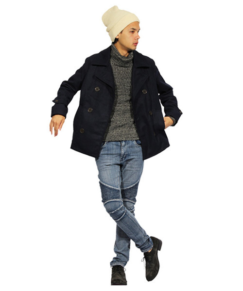 8(eight)(エイト)の「NAVY ニット ワッチキャプ(ニットキャップ/ビーニー・メンズ・ネイビー/オフホワイト/ブラック/カーキ/ワイン・FREE)」の21枚目の写真