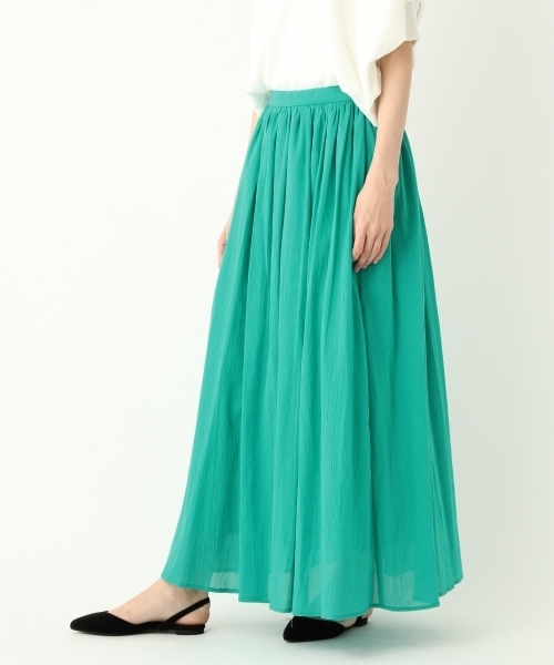 A part by（アパートバイ）の「Cヨウリュウマキシスカート 764054 （スカート・レディース・ライトグレー/ピンク/ターコイズブルー/ネイビー・FREE）」の3枚目の写真