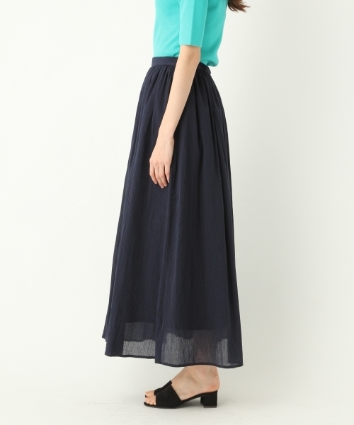 A part by（アパートバイ）の「Cヨウリュウマキシスカート 764054 （スカート・レディース・ライトグレー/ピンク/ターコイズブルー/ネイビー・FREE）」の8枚目の写真