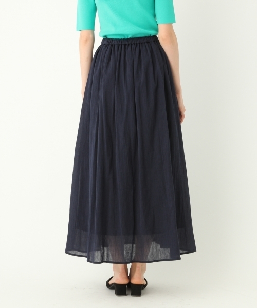 A part by（アパートバイ）の「Cヨウリュウマキシスカート 764054 （スカート・レディース・ライトグレー/ピンク/ターコイズブルー/ネイビー・FREE）」の9枚目の写真